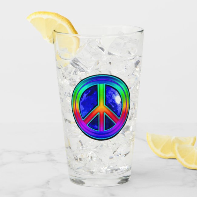 Give Peace a Chance Drinking Glass Tumbler