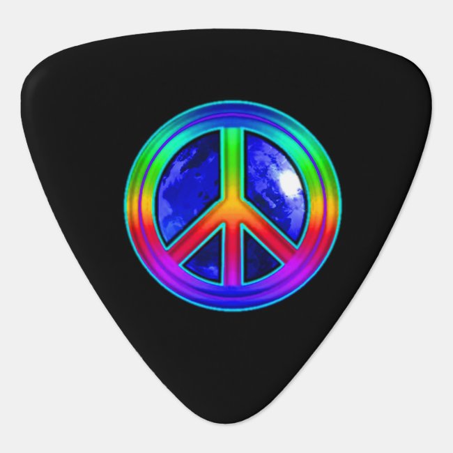 Give Peace a Chance Rainbow Guitar Pick