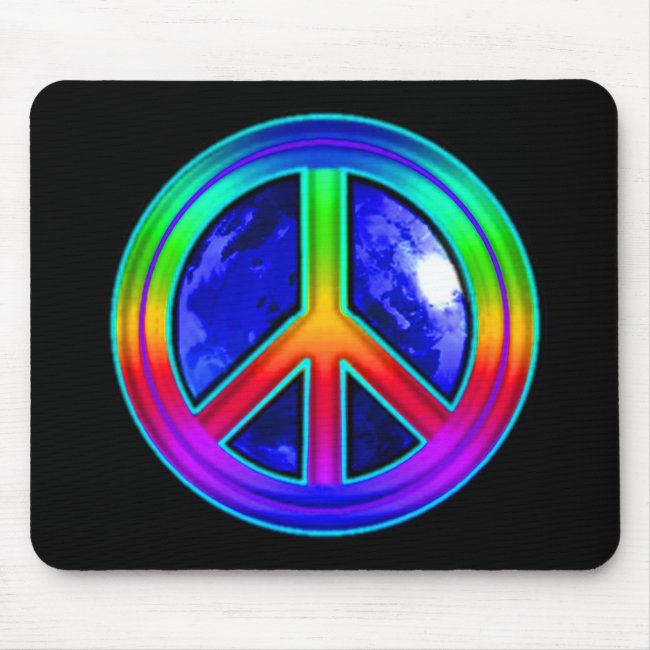 Give Peace a Chance Rainbow Mousepad