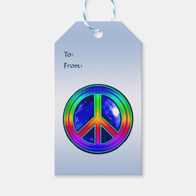 Give Peace a Chance Rainbow Pack of Gift Tags