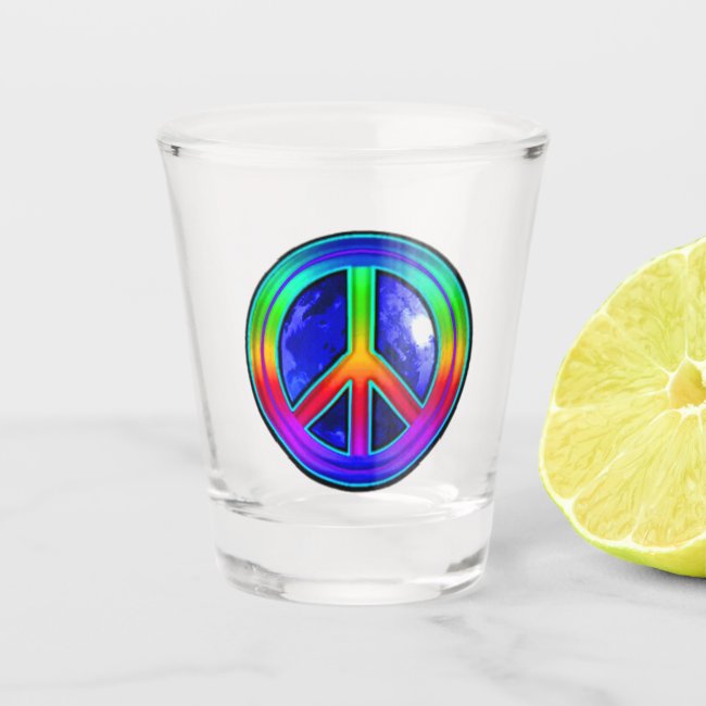 Give Peace a Chance Rainbow Shot Glass