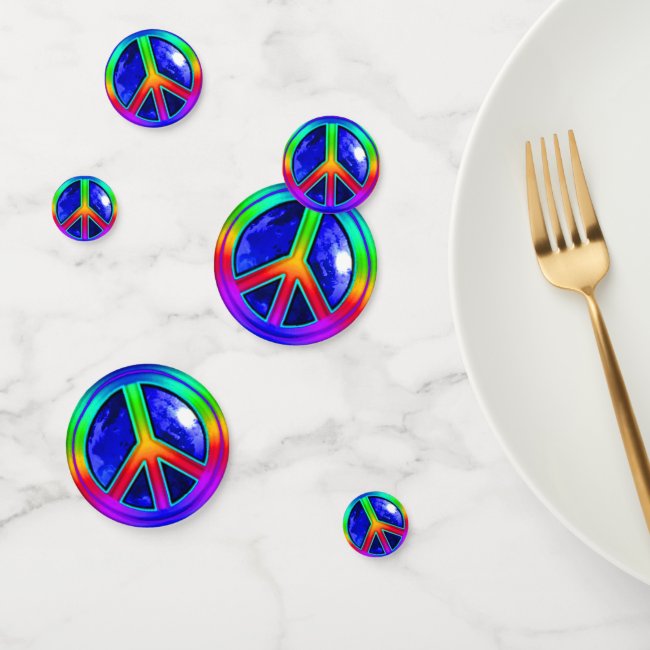 Give Peace a Chance Rainbow Table Confetti