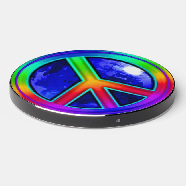 Give Peace a Chance Rainbow Wireless Charger