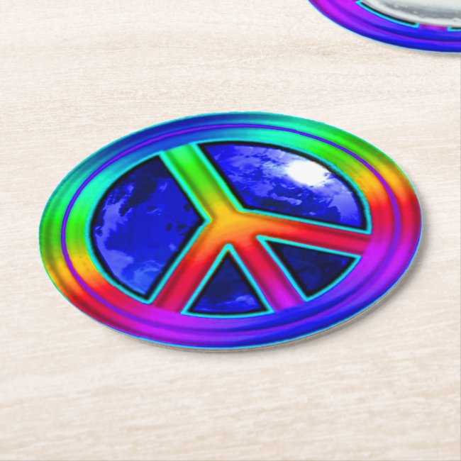 Give Peace a Chance Set of Sturdy Paper Coasters