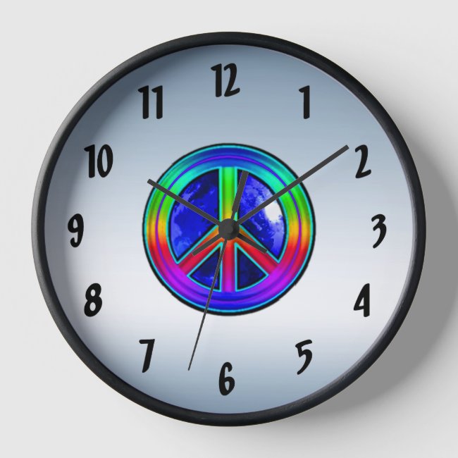 Give Peace a Chance Wall Clock