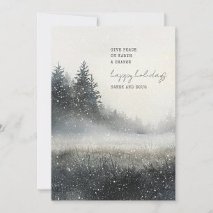 Give Peace On Earth A Chance Holiday Card