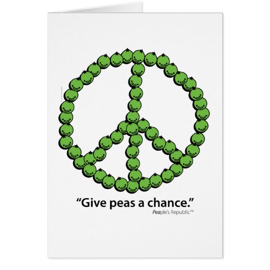 Give Peas A Chance (Front)