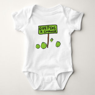 Give Peas A Chance Baby Bodysuit