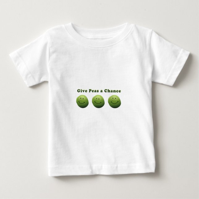 Give Peas a Chance Baby T-Shirt (Front)