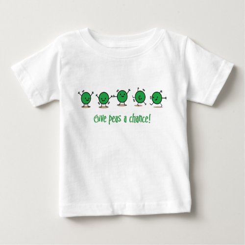Give peas a chance baby T_Shirt