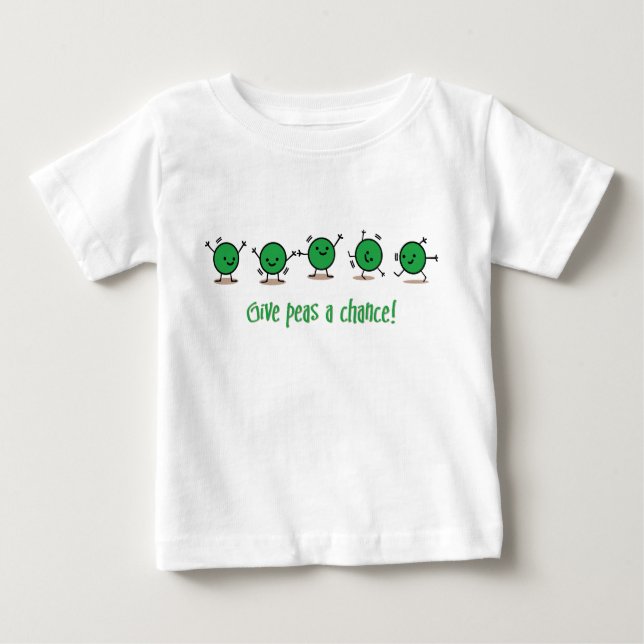 Give peas a chance baby T-Shirt (Front)