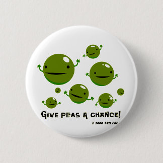 Give Peas a Chance Button