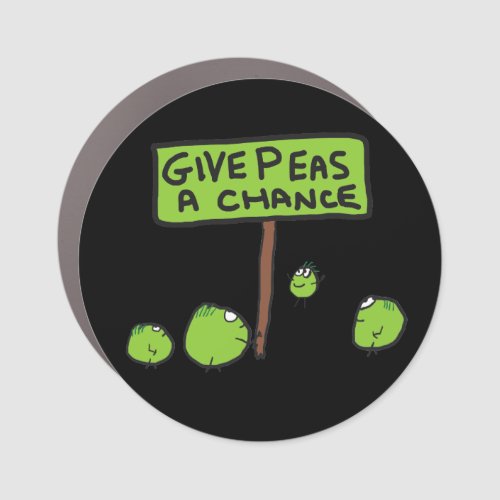 Give Peas A Chance Car Magnet