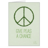 Give Peas A Chance Card (Front)