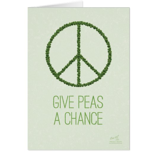 Give Peas A Chance Card (Front)