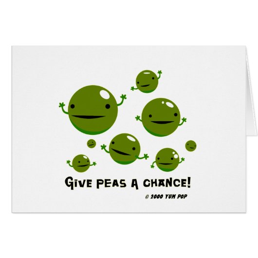 Give Peas a Chance Cards (Front Horizontal)