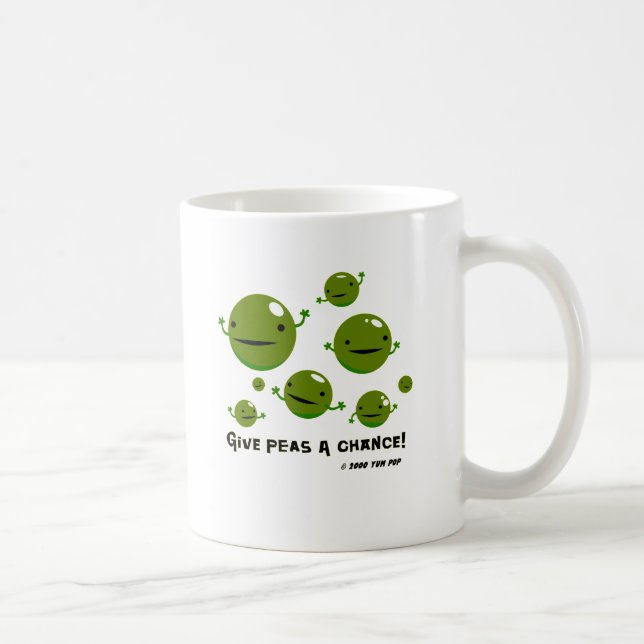 Give Peas a Chance Coffee Mug (Right)