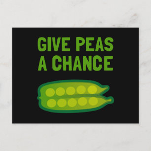 Give Peas A Chance Postcard