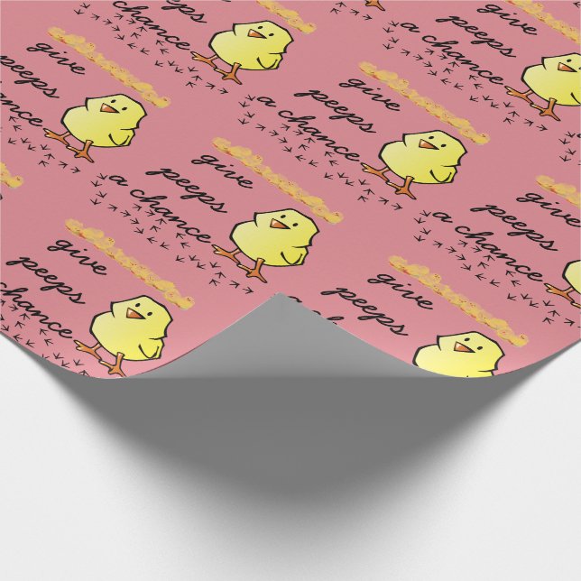 Give Peeps a Chance Wrapping Paper (Corner)