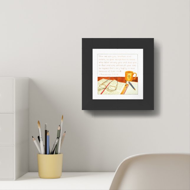 Give Recognition Pastor Appreciation Framed Art (Home Office)