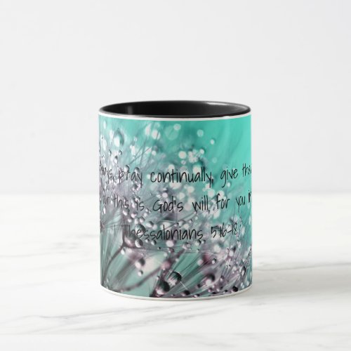 Give Thanks _ 1 Thessalonians 516_18 Bible Verse Mug