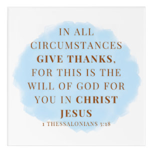 Give Thanks Acrylic Artwork. Acrylic Print