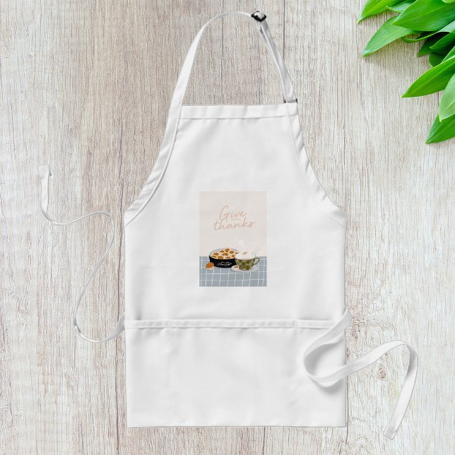 Give Thanks Adult Apron (Creator Uploaded)