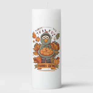 Give Thanks and Share Love Pillar Candle