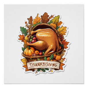 Give Thanks and Share Love Poster