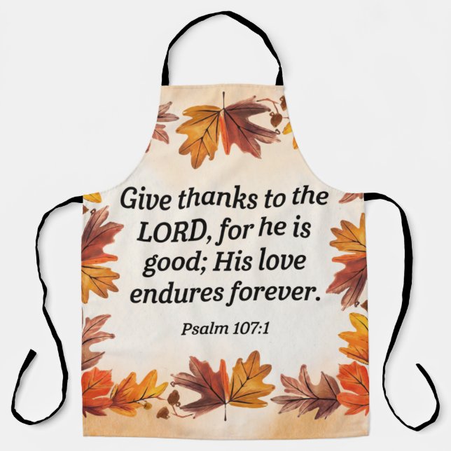Give Thanks Apron (Front)