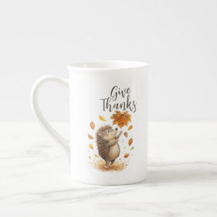 Give Thanks Bone China Mug