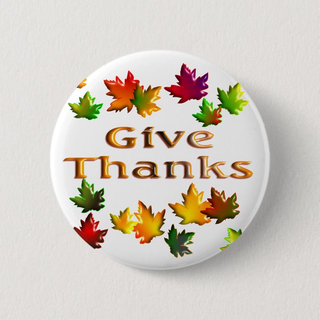 Give Thanks Button (Front)