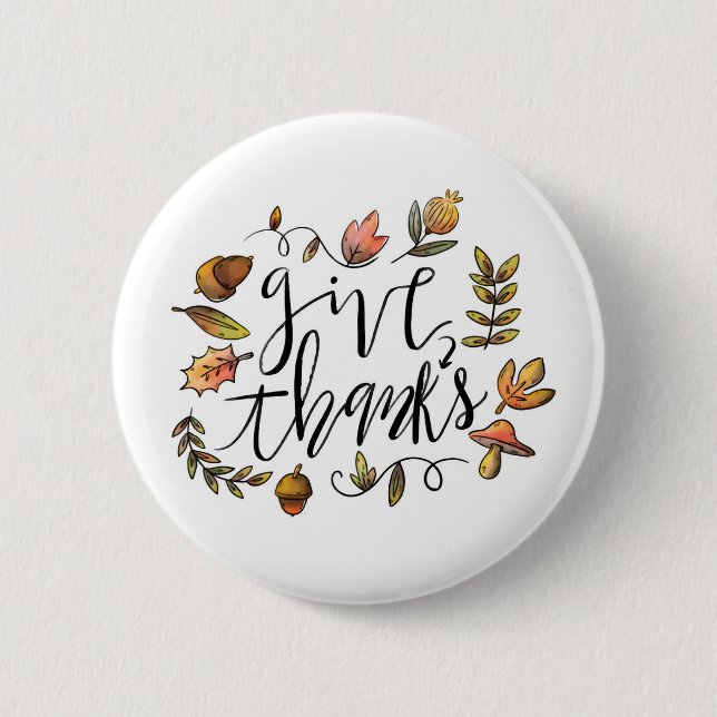 Give Thanks Button (Front)