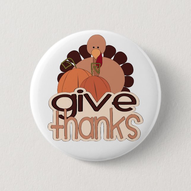 Give Thanks Button (Front)