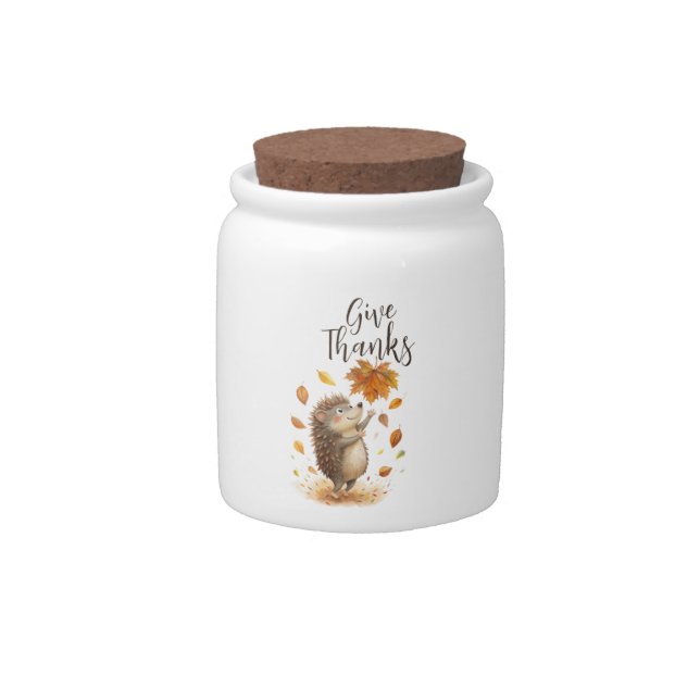 Give Thanks Candy Jar (Front)