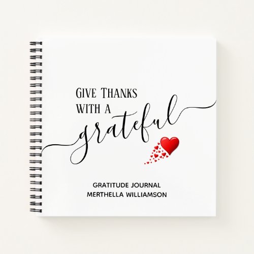 GIVE THANKS Christian Gratitude Journal