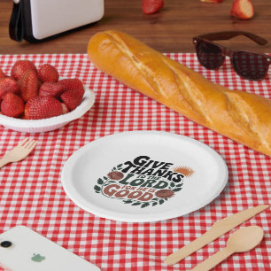 Give Thanks - Christian Paper Plates