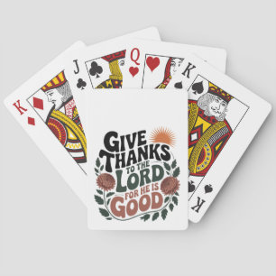 Give Thanks - Christian Poker Cards