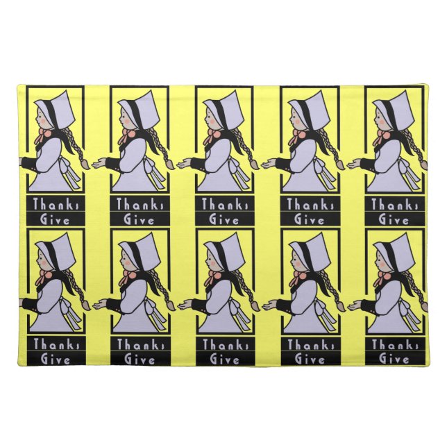 Give Thanks - Cloth Placemat (Front)