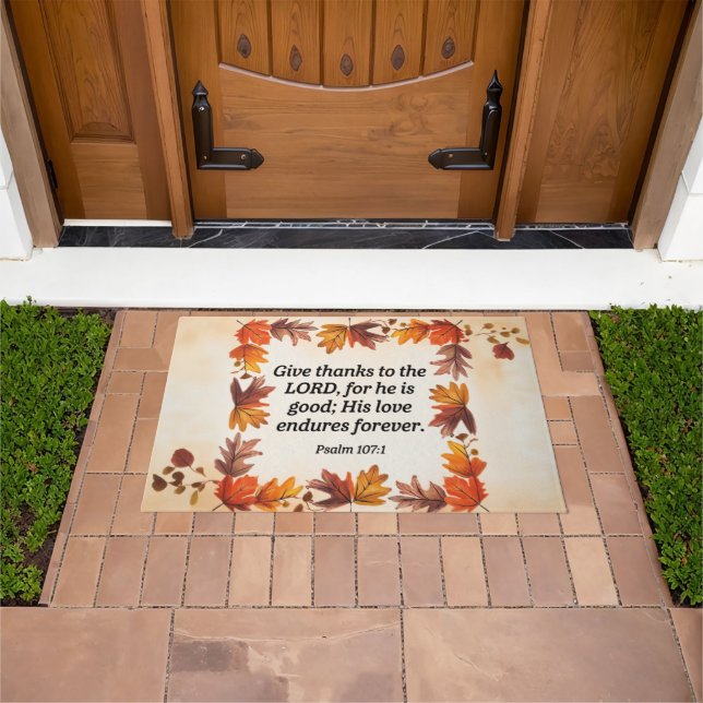 Give Thanks Doormat (Outdoor)