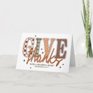 Give Thanks Fall Card