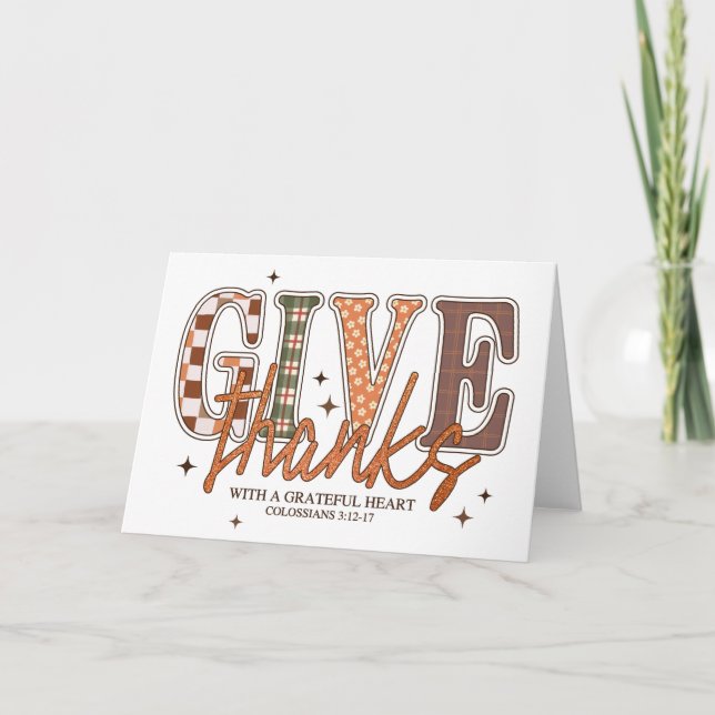  Give Thanks Fall  Card (Front)