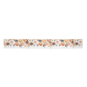 Give Thanks Floral Pumpkin 3" Ribbon