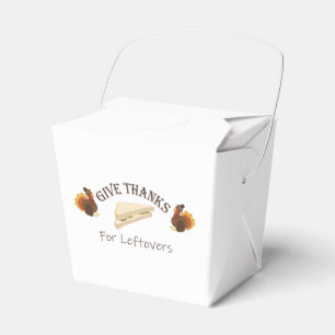 Give Thanks For Leftovers Favor Boxes