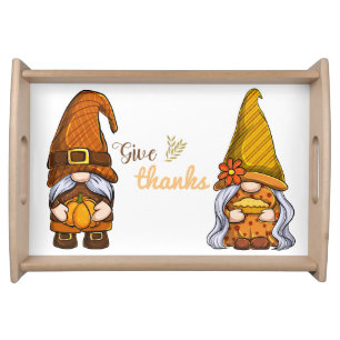 Give Thanks Gmomes Serving Tray