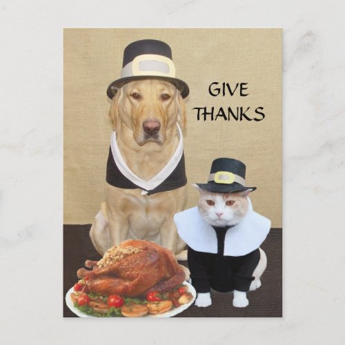 Give Thanks Holiday Postcard