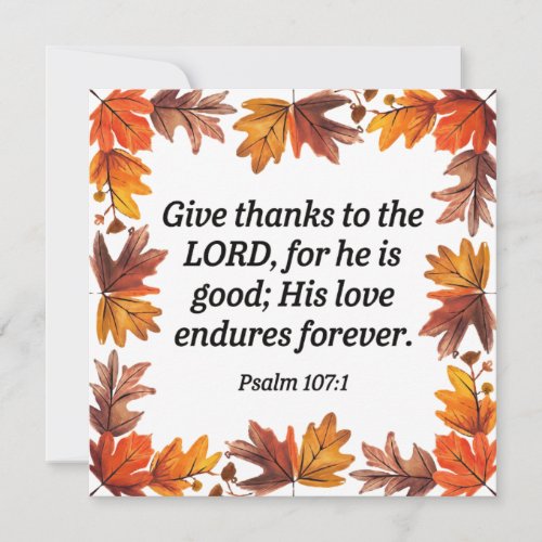 Give Thanks Invitation