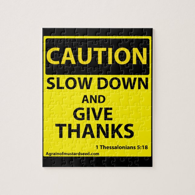 Give Thanks Jigsaw Puzzle (Vertical)