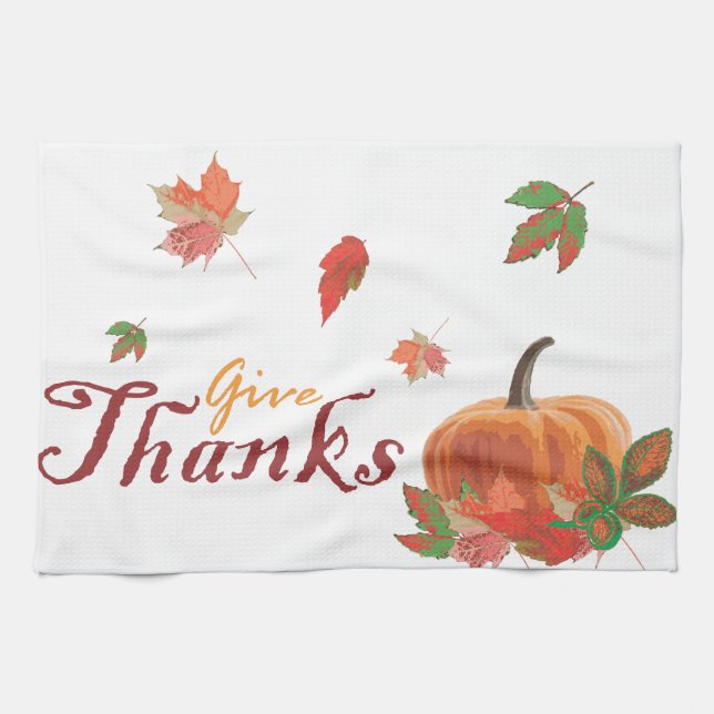Give Thanks Kitchen Towel (Horizontal)
