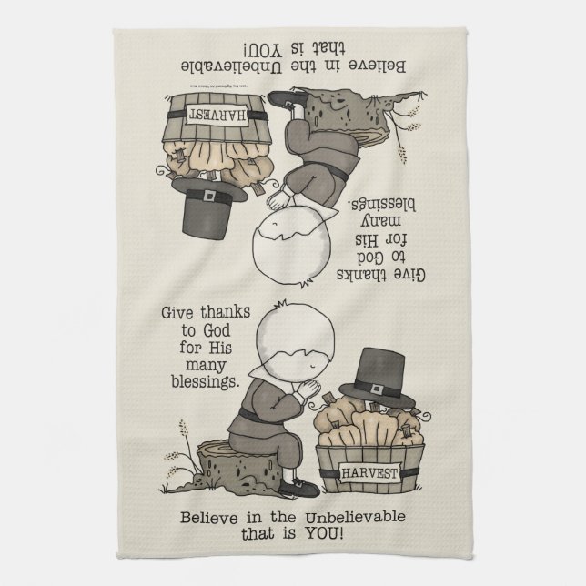 Give Thanks Kitchen Towel (Vertical)